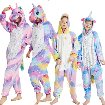 Noul Unicorn Pijamale Pijamale Femei Kugurumi Panda Iarna Pijamale Copii Kigurumi Cat Adulți Pijamas Unicornio Sleepwear Salopete