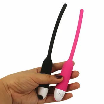 Noul Vibrator din Silicon sex produsele uretral jucării de sunet catetere de sex masculin dispozitiv de castitate jucării de sondare penis prize
