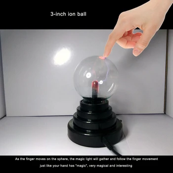 Noutate de Sticlă Magie Minge de Plasma Light USB Masă Lumini Sfera Veioza Copii Cadou de Anul Nou De Magie cu Plasmă Lampă de Noapte