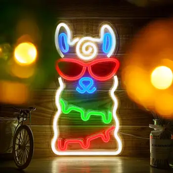 Noutatea Semne de Neon LED Lumini de Neon Arta de Perete Decorativ Galben Neon USB Lumina pentru Dormitor Copii Cadou de Ziua de nastere Partid Decor pentru Bar