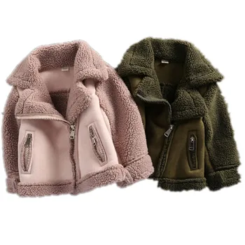 Nouă Fete Și Băieți Paltoane de Blană de Iarna fleece jachete Unisex copii Uza Fete Jacheta 7CT069