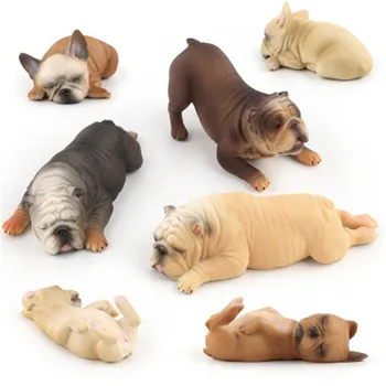 Nouă Simulare de Animale Bulldog francez Jucării de Acțiune Câine de Companie Cifre Jucărie de Învățământ pentru Copii Kid Figura Jucărie Cadou de Colectie