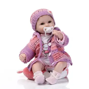 NPK silicon moale renăscut baby doll jucării realiste 40cm vinil renăscut copii joaca casa de culcare jucarie cadou pentru fata