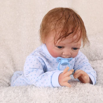 NPKDOLL brand 55cm bebe renăscut băiat copil nou-născut silicon păpuși jucarii pentru copii cadou soft touch realiste