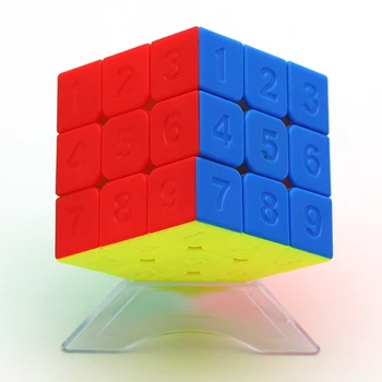 Numere Digitale Cub Magic Stickerless 3x3 Cubo Magico 3X3X3 Viteza Cuburi Puzzle Educativ Săgeată Jucării pentru Copii Pentru Copii
