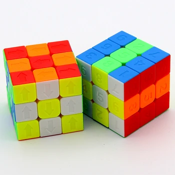 Numere Digitale Cub Magic Stickerless 3x3 Cubo Magico 3X3X3 Viteza Cuburi Puzzle Educativ Săgeată Jucării pentru Copii Pentru Copii