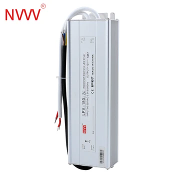 NVVV 100W 150W IP67 Ieșire Unică rezistent la apa de Alimentare Led Driver 12V 24V DC pentru lumina LED strip LPV-150-24 LPV-150-12