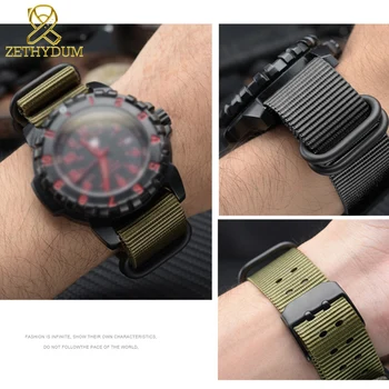 Nylon curea de ceas perlon watchbands 22mm 23mm pentru luminox 3051 3150 de trupa ceas rezistent la apa barbati sport