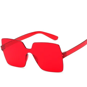 -O bucată de Ocean Lentile de ochelari de Soare pentru Femei OLOEY Piata Mare Gradient de Culoare Ochelari fără ramă Toate-meci de Ochelari de Călătorie UV400 Oculos