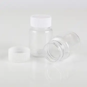O mulțime 20buc Plastic Transparent PET de unică folosință Sigiliu Sticle Flacoane cu Reactiv Magazin Recipient de Plastic cu Capac cu filet 15ml/20ml/30ml/60ml