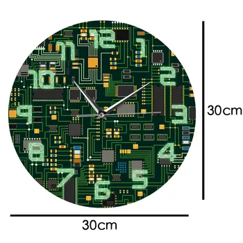 O placă de Circuit Ceas Inginer Calculator Cip Electronic Circuit Board Camera Ceas de Perete Decor Cadou Unic Decor de Birou