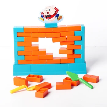 O provocare pentru Copii 3D Humpty Dumpty Plastic Perete de Caramida Joc de MINI Set, 3D Părinte-Copil, Familie, Joc de Partid, Jucarii Educative pentru copii