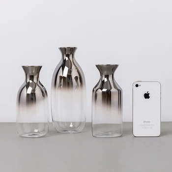 O. Roselif Brand-URI Creative de Argint Gradient Uscate Introduce Desktop Terariu Nordic Vaze de Flori Decor Acasă