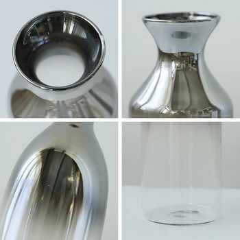 O. Roselif Brand-URI Creative de Argint Gradient Uscate Introduce Desktop Terariu Nordic Vaze de Flori Decor Acasă