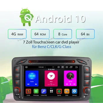 O-Sigur Multimedia Auto 8 Core de 64 gb Android 10 Radio CarPlay GPS DVD Navigatie Pentru Mercedes-Benz C/G W203 CLK G500 Viano Vito