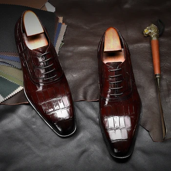 Oamenii Genuine piele de vacă bocanc de Afaceri de nunta mens casual balerini pantofi 2020 negru vintage oxford pantofi pentru bărbați pantofi