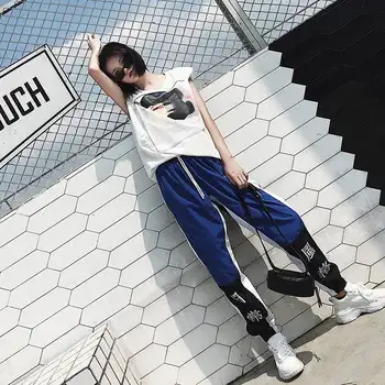 Oamenii Hip hop Pantaloni Barbati Nou-Moda caracter Chinezesc de imprimare Pantaloni Harem Streetwear Barbati Casual Jogging Pantaloni de Trening 2019