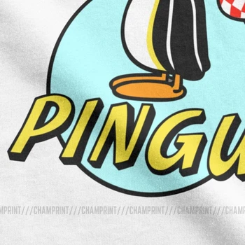 Oamenii Pinguin PIULIȚĂ Pingu Tricouri Serie de Desene animate Meme Copii ' 80 ' 90 Retro Drăguț Amuzant Bumbac Amuzant Maneca Scurta 6XL T-Shirt