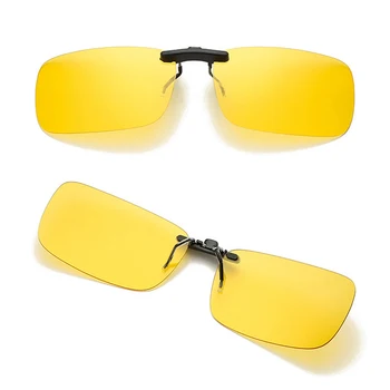 Oamenii Pătrat Clip de pe Ochelari Polarizati Ochelari de Noapte Viziune ochelari de Soare cu Polarizare Ochelari 2020 Fotocromatică Clip pe ochelari de Soare