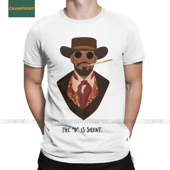 Oamenii Tăcut D Django Unchained Tricouri Western Leonardo Cowboy Dentist Topuri De Bumbac Cu Maneci Scurte Tee Cămașă Idee De Cadou Tricouri