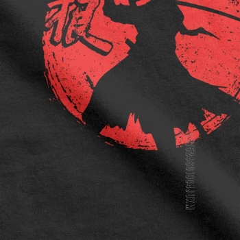 Oamenii Unul-Înarmați Lup Roșu Soare Sekiro Umbre Mor De Două Ori Pe Tricourile De Joc Samurai Japonez Bumbac High Street Tee Imprimate T-Shirt