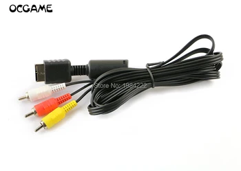 OCGAME 2 buc/lot Audio Video, Cablu AV la RCA Cablu pentru PlayStation 2/3 PS2 PS3 Monitor TV Consola Sistem HDTV