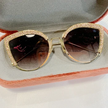 Ochelari de Soare pentru femei 2020 Sexy Ochi de Pisica ochelari de soare brand de lux lucrate Manual moda Nuante De sex Feminin oculos ochelari de Epocă