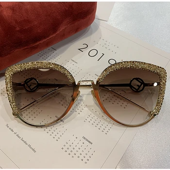 Ochelari de Soare pentru femei 2020 Sexy Ochi de Pisica ochelari de soare brand de lux lucrate Manual moda Nuante De sex Feminin oculos ochelari de Epocă