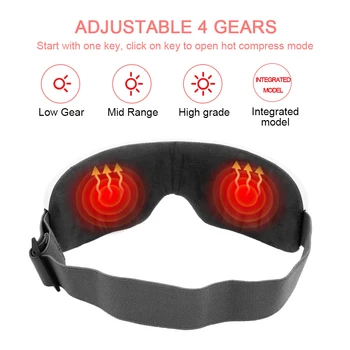 Ochi aparat de Masaj 4D Inteligent Airbag Vibrații de Îngrijire a Ochilor Instrument Compresa Fierbinte Bluetooth Ochi Masaj Ameliorează Oboseala Si cearcanele