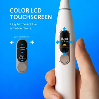 Oclean X Sonic Periuta de dinti Electrica cu 30 de zile standby încărcare Rapidă Colorate Toush Ecran Adult IPX7 rezistent la apa perie de dinti