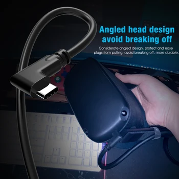 Oculus Quest 2 5m 4m Cablu USB C 5Gbps USB 3.2 Gen1 Tip C Linie pentru Oculus VR Headset Oculus Rift Cablu unghi drept design