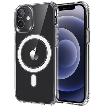 Oficial Original Cazuri Clare Pentru iphone 12 Pro Max Mini Telefon de Lux Caz Transparent, rezistent la Șocuri de Protecție Capacul din Spate