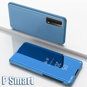 Oglinda Caz Pentru Huawei P Inteligente 2021 Cazuri Complete De Protecție Stil Carte Flip Cover Pentru Huawei P Smart+ 2019 PSmart Caz Z S Pro