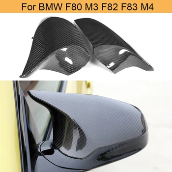 Oglinda Retrovizoare auto Capac Pentru BMW M3 F80 82 F83 M4 - 2019 Fibra de Carbon Oglindă Laterală Acoperă Capace de Înlocuire Doar LHD