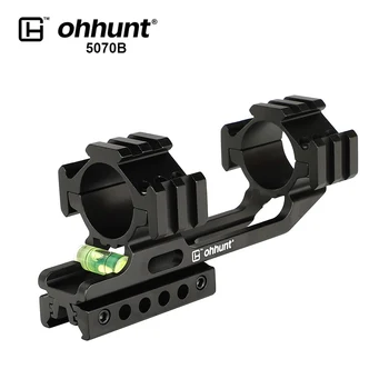 Ohhunt Tactice Riflescope Inele de 30mm/25,4 mm domeniul de Aplicare coadă de rândunică sau Picatinny Feroviar Mount Adaptor de Bază cu Bula de Nivel pentru obiective Turistice