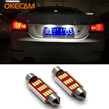 OKECAM 2x CANBUS fara Eroare C5W 36mm Masina Feston Lampă cu LED-uri de Lumină de inmatriculare Pentru BMW E46 E39 E36 E91 E92 E90 E53 E60 E65 E71
