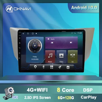 OKNAVI Android 9.0&10.0 FM BT Car Radio Stereo Audio Video DVD Player 4G Wifi Pentru Lexus RX300 RX330 Toyota Harrier 2003-2009