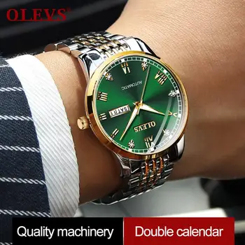 OLEVS Bărbați Mechanical Ceas de Lux Automatic Watch Sport din Oțel Inoxidabil rezistent la apa Ceasul MenTop Brand relogio masculino 6602