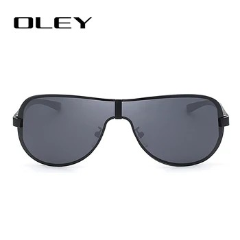OLEY Brand Masculin Polarizat ochelari de Soare Cadru Mare fără Margini Clasic Pilot Ochelari de Soare în aer liber conducere anti orbire UV400 ochelari de cal