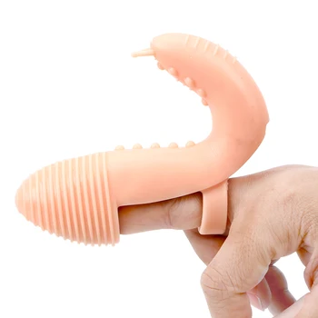 OLO Degetul Maneca Vibrator Dublu Vibrații G-spot punctul Culminant Teasing Vaginale Jucarii Sexuale pentru Femei Stimulator Clitoris Jocuri pentru Adulți