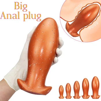 OLO Mare Anal Plug Șirag de mărgele Anus buttplug produse erotice pentru adulti 18 dopuri de silicon big butt plug anal bile de Expansiune Stimulato