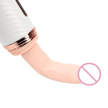 OLO Încălzit Telescopic Penis artificial Vibratoare Automată Mașină de Sex Feminin Masturbarea fără Fir Control de la Distanță ventuza
