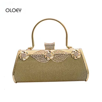 OLOEY Noua moda de metal cina sac de aur, de mătase geantă de mână înstelat high-end banchet geantă seară, geantă de umăr, sac sac messenger