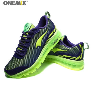 ONEMIX Bărbați Pernă de Aer Pantofi de Alergare în aer liber, Femeile de Tenis, Pantofi de Sport Ochiurilor de Călătorie de Mers pe jos, Jogging Încălțăminte Formatori