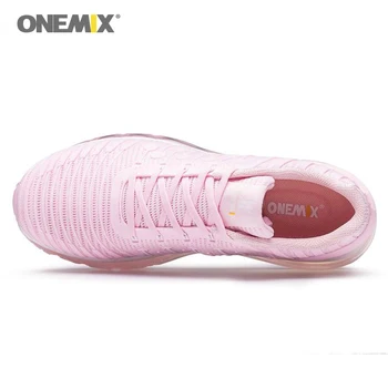 ONEMIX Pantof de Alergare pentru Femei Frumoase Amortizare Respirabil Femei Roz Tendință Formatori Zapatillas Sport în aer liber Pantofi sport