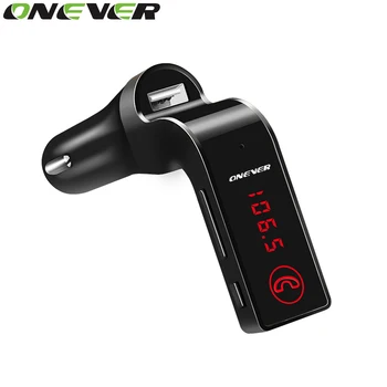 Onever 4-în-1 de Mâini Libere Bluetooth fără Fir Transmițător FM Modulator Car Kit MP3 Player SD USB LCD Music Player Auto G7 + AUX