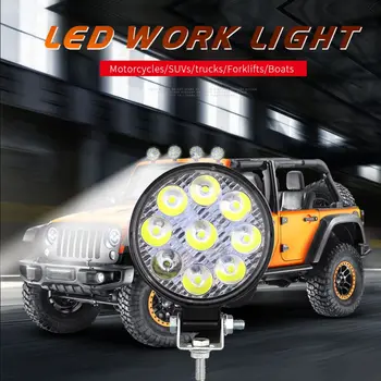 ONEWELL Rotund 42W/27W LED-uri lampa de Lucru 12V 24V Off Road Inundații Loc de Lampa Pentru Masina Camion SUV 4WD