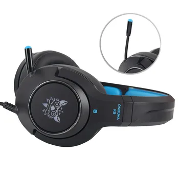 ONIKUMA K9 Gaming Headset pentru Laptop/ PS4/Xbox One Controller casque PC Căști Stereo pentru Căști cu Microfon LED-uri Lumina
