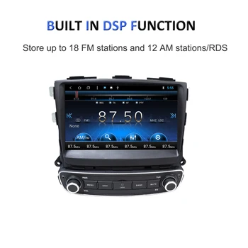 ONKAR 1 Din Android 9.0 Plăcintă GPS Auto Radio Pentru KIA Sorento 2013 Stereo Auto Cu 9 Inch IPS Ecran, Wifi, Bluetooth