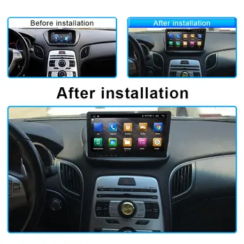 Oonaite 8 CORE Android 10.0 DSP Dvd Auto Multimedia GPS Pentru Hyundai Rohens Coupe Genesis Navigare auto Stereo Bluetooth